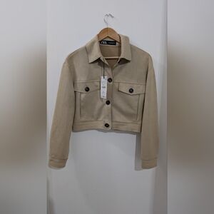 ZARA - Suede-effect jacket